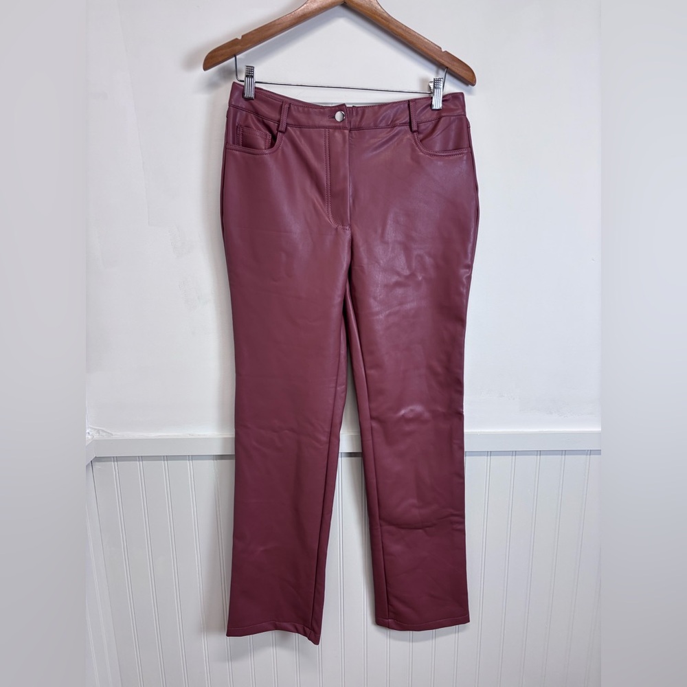Forever 21 Women’s Faux Leather Clay Brown Pants size L
